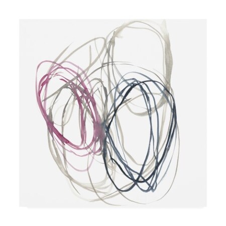 Trademark Fine Art Jennifer Goldberger 'Magenta Rounds I' Canvas Art, 24x24 WAG14584-C2424GG